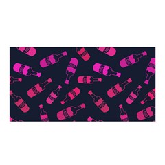 Wine Bottles Background Graphic Satin Wrap 35  X 70 