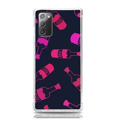 Wine Bottles Background Graphic Samsung Galaxy Note 20 Tpu Uv Case by uniart180623