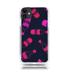 Wine Bottles Background Graphic Iphone 11 Tpu Uv Print Case by uniart180623