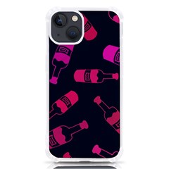 Wine Bottles Background Graphic Iphone 13 Tpu Uv Print Case by uniart180623