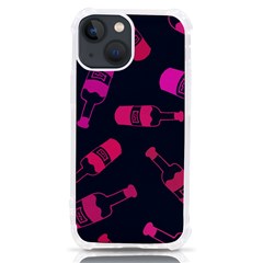 Wine Bottles Background Graphic Iphone 13 Mini Tpu Uv Print Case by uniart180623