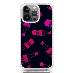 Wine Bottles Background Graphic Iphone 13 Pro Tpu Uv Print Case by uniart180623