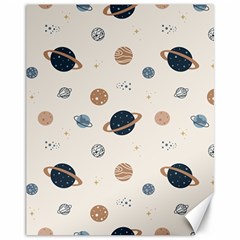 Space Planets Art Pattern Design Wallpaper Canvas 11  X 14  by uniart180623