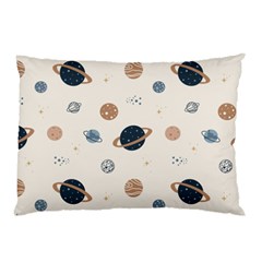 Space Planets Art Pattern Design Wallpaper Pillow Case (two Sides) by uniart180623