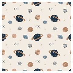 Space Planets Art Pattern Design Wallpaper Lightweight Scarf  by uniart180623