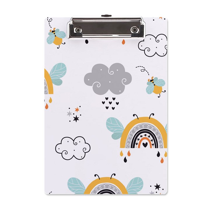 Art Pattern Design Wallpaper Background Print A5 Acrylic Clipboard