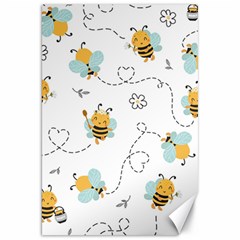 Bee Art Pattern Design Wallpaper Background Print Canvas 20  x 30 