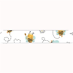 Bee Art Pattern Design Wallpaper Background Print Small Bar Mat