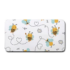 Bee Art Pattern Design Wallpaper Background Print Medium Bar Mat