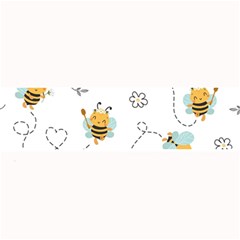 Bee Art Pattern Design Wallpaper Background Print Large Bar Mat