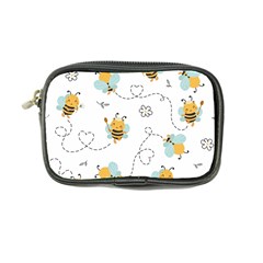 Bee Art Pattern Design Wallpaper Background Print Coin Purse