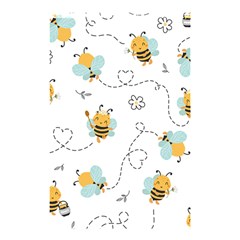 Bee Art Pattern Design Wallpaper Background Print Shower Curtain 48  X 72  (small) 