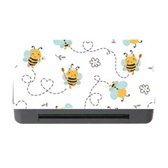 Bee Art Pattern Design Wallpaper Background Print Memory Card Reader with CF