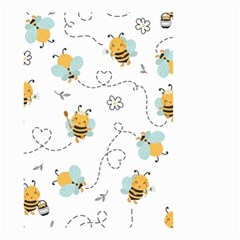 Bee Art Pattern Design Wallpaper Background Print Small Garden Flag (Two Sides)