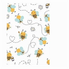 Bee Art Pattern Design Wallpaper Background Print Large Garden Flag (Two Sides)