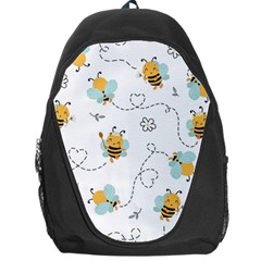 Bee Art Pattern Design Wallpaper Background Print Backpack Bag