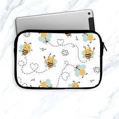 Bee Art Pattern Design Wallpaper Background Print Apple Ipad Mini Zipper Cases by uniart180623