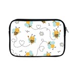 Bee Art Pattern Design Wallpaper Background Print Apple iPad Mini Zipper Cases Front