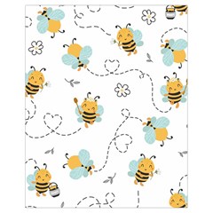 Bee Art Pattern Design Wallpaper Background Print Drawstring Bag (small) by uniart180623