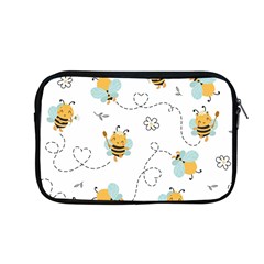 Bee Art Pattern Design Wallpaper Background Print Apple MacBook Pro 13  Zipper Case