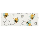 Bee Art Pattern Design Wallpaper Background Print Banner and Sign 9  x 3  Front