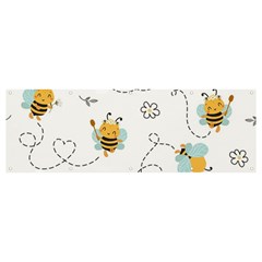 Bee Art Pattern Design Wallpaper Background Print Banner and Sign 12  x 4 