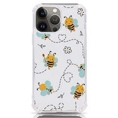 Bee Art Pattern Design Wallpaper Background Print iPhone 13 Pro Max TPU UV Print Case