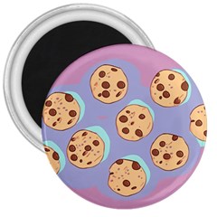 Cookies Chocolate Chips Chocolate Cookies Sweets 3  Magnets by uniart180623