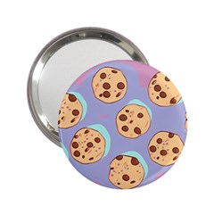 Cookies Chocolate Chips Chocolate Cookies Sweets 2 25  Handbag Mirrors by uniart180623