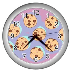 Cookies Chocolate Chips Chocolate Cookies Sweets Wall Clock (silver) by uniart180623