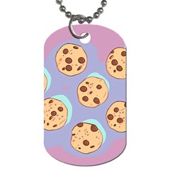 Cookies Chocolate Chips Chocolate Cookies Sweets Dog Tag (two Sides) by uniart180623