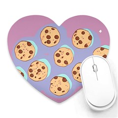 Cookies Chocolate Chips Chocolate Cookies Sweets Heart Mousepad by uniart180623