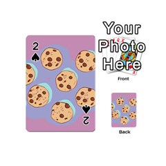 Cookies Chocolate Chips Chocolate Cookies Sweets Playing Cards 54 Designs (mini) by uniart180623