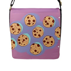 Cookies Chocolate Chips Chocolate Cookies Sweets Flap Closure Messenger Bag (l) by uniart180623