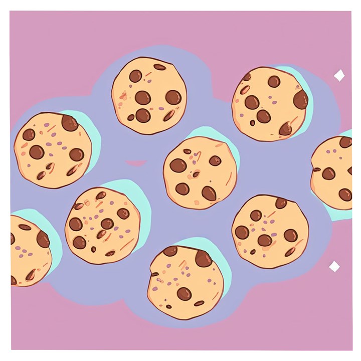 Cookies Chocolate Chips Chocolate Cookies Sweets Wooden Puzzle Square