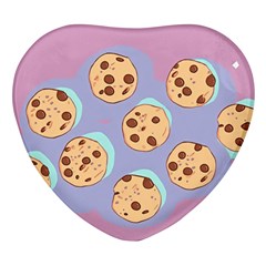 Cookies Chocolate Chips Chocolate Cookies Sweets Heart Glass Fridge Magnet (4 Pack) by uniart180623