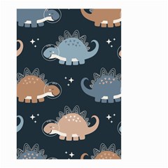 Dino Art Pattern Design Wallpaper Background Small Garden Flag (two Sides) by uniart180623