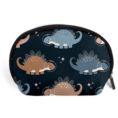 Dino Art Pattern Design Wallpaper Background Accessory Pouch (large) by uniart180623