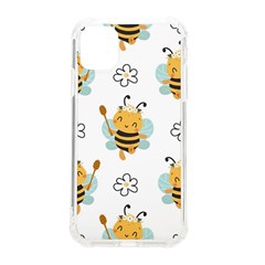 Art Bee Pattern Design Wallpaper Background Iphone 11 Tpu Uv Print Case by uniart180623