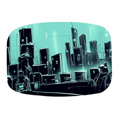 Buildings City Urban Destruction Background Mini Square Pill Box by uniart180623