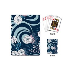 Flowers Pattern Floral Ocean Abstract Digital Art Playing Cards Single Design (mini) by uniart180623