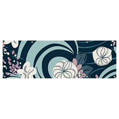 Flowers Pattern Floral Ocean Abstract Digital Art Banner And Sign 12  X 4  by uniart180623