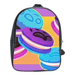 Cookies Chocolate Cookies Sweets Snacks Baked Goods Food School Bag (large) by uniart180623