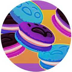 Cookies Chocolate Cookies Sweets Snacks Baked Goods Food Uv Print Round Tile Coaster by uniart180623