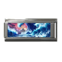 Storm Tsunami Waves Ocean Sea Nautical Nature Superlink Italian Charm (9mm) by uniart180623