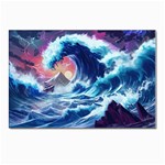 Storm Tsunami Waves Ocean Sea Nautical Nature Postcard 4 x 6  (Pkg of 10) Front