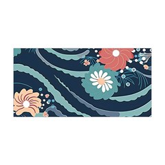 Waves Flowers Pattern Water Floral Minimalist Yoga Headband by uniart180623