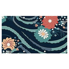 Waves Flowers Pattern Water Floral Minimalist Banner And Sign 7  X 4  by uniart180623