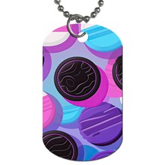 Cookies Chocolate Cookies Sweets Snacks Baked Goods Dog Tag (one Side) by uniart180623