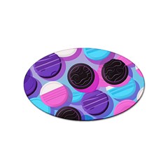 Cookies Chocolate Cookies Sweets Snacks Baked Goods Sticker Oval (100 Pack) by uniart180623